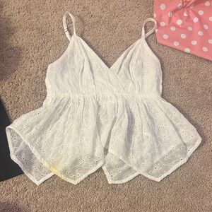 Hollister White Tank